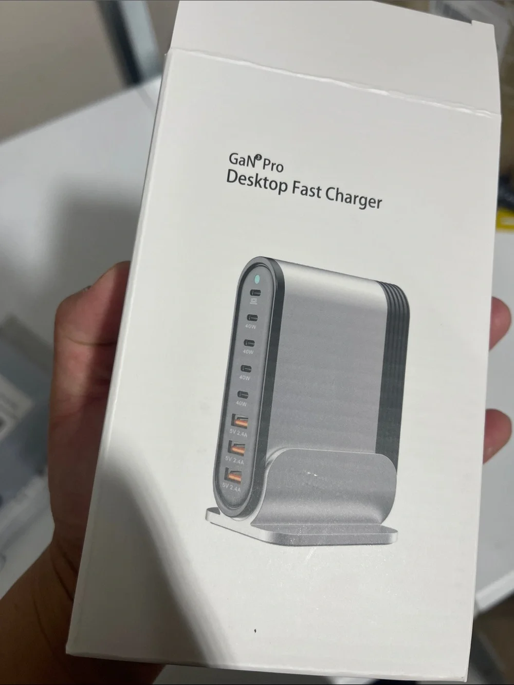 Desktop Fast Charger - Silver